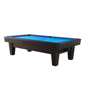 Mesa de billar Bojue de 8/9 pies con precio de fábrica, con superficie de pizarra, cojín de goma, bolsillos de goma, retorno de bolas y tamaños personalizables para billar. - Product Image 1
