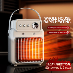 1200W Humidifier Space Heater, PTC Ceramic Fast <b>Heating</b> Electric Heater with Mist, Desktop Heater for Home Office Bedroom - Product Image 4