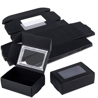 Carpeta de Regalo Ecológica de Cartón Corrugado con Logotipo Personalizado y Ventana para Crema Facial y Polvo Suelto
