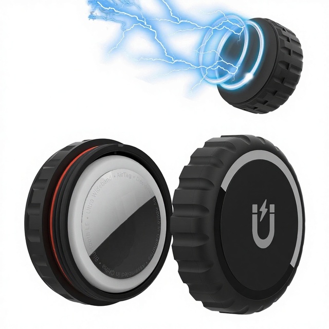 For AirTag2 Protective Case High-Strength Magnetic Waterproof PC Case for Anti-Lost Device Locator
