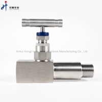 Vanne de jauge à filetage mâle à femelle en acier inoxydable 6000psi 1/2 "NPT vanne à aiguille de corps d'extension de retard