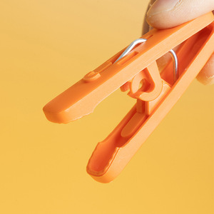 Windproof Multifunction Injection <strong>Plastic</strong> Clothes <strong>Hanger</strong> Strong Trouser Clips Anti Tangle Sock Pegs Folding Drying Rack - Product Image 4