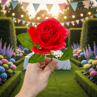 Bunga Peony Putih Pink Kepala Besar Sentuhan Alami Berkualitas Tinggi, Tangkai Tunggal Sutra Lateks, untuk Tahun Baru dan Pernikahan