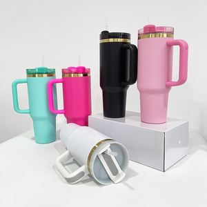 Vaso H2.0 con Recubrimiento en Polvo, Grabado Personalizado, 40 oz, Dorado, Holográfico, Arcoíris, con Asa - Product Image 1