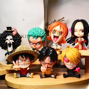 18 Figuras de Acción de <span class=keywords><strong>Anime</strong></span> de Luffy y Zoro, Muñecos de PVC, Personajes Lindos, Juguetes Coleccionables - Product Image 1