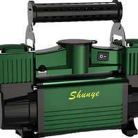Compresseur d'air portable robuste à double cylindre 12V 150PSI en métal avec gonflage rapide des pneus pour voitures et MPV