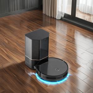 Aspirateur <span class=keywords><strong>robot</strong></span> M8 avec poubelle auto-vidante et application d'aspiration 4000Pa pour le nettoyage des sols, balai à franges pour usage domestique - Product Image 1