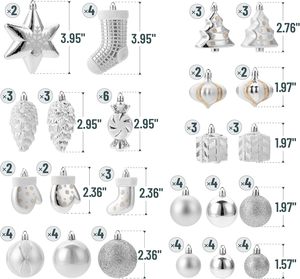 Vente directe bas quantité minimale de commande vente chaude personnalisé bricolage 12 pièces arbre de noël suspendus décoration ensemble de boules en plastique - Product Image 2