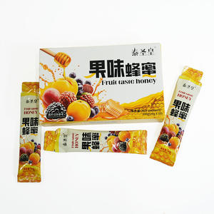 Jarabe de miel de frutas mixtas avanzado, sobres de miel real para paquete individual, energía instantánea y resistencia. - Product Image 1