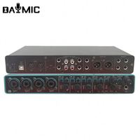 Interface Audio OEM 4 entrées, Interface de carte son Audio 24 bits 192 kHz, Console de mixage DJ, enregistrement en Studio, Podcasting en direct