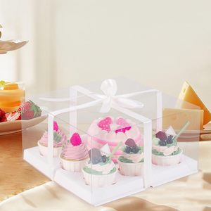 Boîte d'emballage personnalisée pour cupcakes, moules à muffins, macarons, biscuits, boîtes d'emballage transparentes pour gâteaux - Product Image 2