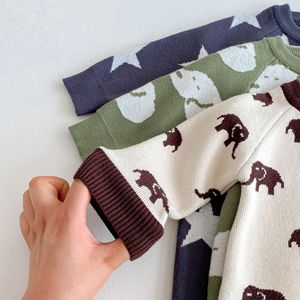 Abiti autunnali e invernali <span class=keywords><strong>per</strong></span> tutine da bambina in stile coreano tuta da gattonare in maglia neonato in cotone - Product Image 3