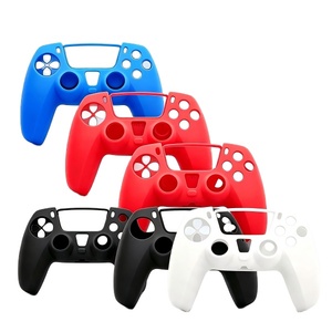 Fundas Protectoras de Silicona para Control de PS4 en Azul, Rojo, Negro y Blanco con Diseño Antideslizante - Product Image 1