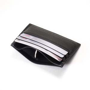 Pofeis Custom Luxury Open Portable Short Unisex Credit <b>Card</b> Holders <b>Wallet</b> with Polyester Lining RFID Blocking Large Capacity - Product Image 3