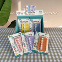 Enfants apprentissage calendrier poinçon carte plastique conseil porte-clés stationnaire école jouet créatif auto-discipline liste de contrôle planificateur quotidien
