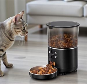 Comedero Inteligente para Mascotas de 4L con Monitoreo de Video en Vivo, Diseño de Plástico Sólido, Control por Aplicación Tuya para Alimentación Automática por Porciones para Mascotas Pequeñas - Product Image 1