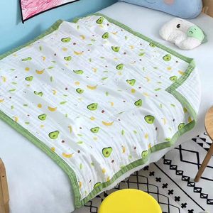 Gots Tùy Chỉnh 6 Lớp 100 Cotton Hữu Cơ In avacado Sơ Sinh Hồi Giáo Chăn Siêu Mềm Bìa Chăn Bé Muslin Chăn - Product Image 5