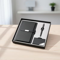 Coffret cadeau d'entreprise souvenir personnalisé paquet de boîte de cahier A5 avec stylo ensemble de porte-cartes de nom de journal d'affaires événement promotionnel