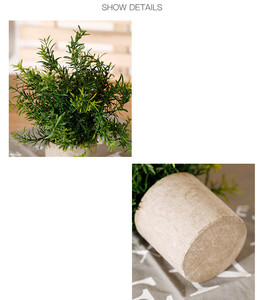 时尚小型仿真室内装饰可爱配件人造植物带盆绿色植物花盆 - Product Image 4