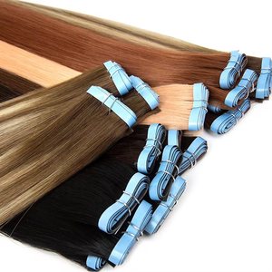 <span class=keywords><strong>Extension</strong></span> per capelli invisibili con nastro adesivo, doppia tessitura a macchina, all'ingrosso, <span class=keywords><strong>100</strong></span>% <span class=keywords><strong>naturali</strong></span> Remy - Product Image 4