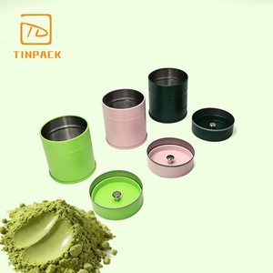Lata Metálica Cilíndrica de Primera Calidad, Hermética y de Grado Alimenticio, en Varios Colores, para Almacenar Café, Té y Matcha - Product Image 6