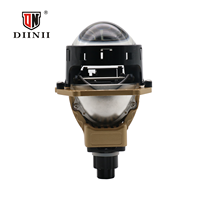 Lampe de projecteur Bi-LED 130W 50000lm 6500K+4000K avec ventilateur de refroidissement, mini projecteur laser H4, lentille de projecteur LED, phares LED, étanche IP67