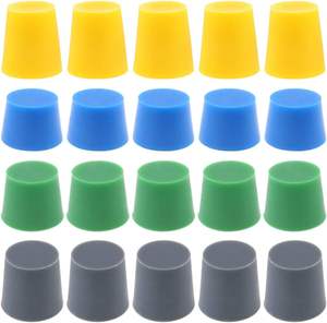 Kit de bouchons en caoutchouc de <span class=keywords><strong>silicone</strong></span> bouchon conique avec revêtement en poudre peinture anodisation placage pour le bouchage de test sous vide - Product Image 5