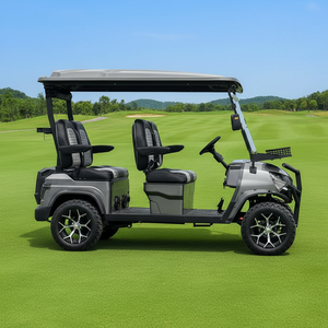 Voiturette de <span class=keywords><strong>golf</strong></span> électrique de luxe miniature 4 places personnalisée de haute qualité, 4 roues avec boîte de rangement et <span class=keywords><strong>toit</strong></span>, prix compétitif - Product Image 1