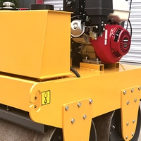 Rouleau compresseur vibrant à double tambour DR600A 450 kg, largeur 600 mm, 20 kN*2, moteur essence Honda GX270