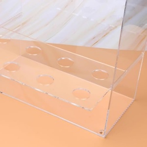 Manufacturer Custom 8 Holes Clear Acrylic Ice Cream Cone Display Case for Retail Store - Product Image 4
