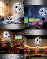 Enseigne néon acrylique Football pour décoration murale, lumière LED à intensité variable, alimentée par USB, lampe sportive pour chambre d'enfant, salle de jeux et man cave