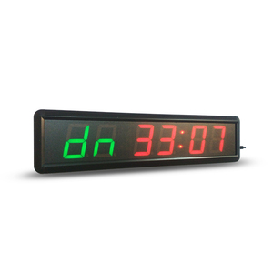 Hong Hao Reloj de 6 dígitos 7 segmentos Led Cuenta regresiva Temporizador LED Reloj de pared multifuncional Temporizador deportivo electrónico - Product Image 1