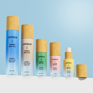 Lọ Đựng Kem Màu Hổ Phách Sang Trọng Chai Nhỏ Giọt Huyết Thanh Bộ Chai Thủy Tinh Đựng Mỹ Phẩm Kem Dưỡng Da Mặt Nắp Tre - Product Image 6