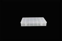 Boîte de rangement à compartiments transparents, en plastique, avec diviseur d'organisateur