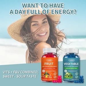 OEM/ODM Supplément pour fruits et légumes biologiques 45 bonbons gélifiés vitamines pour adultes enfants bonbons gélifiés - Product Image 5