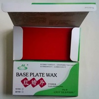 Plaque de cire rouge pour modélisation dentaire, deux types, 250g 500g, matériel d'entraînement oral et de fabrication artisanale