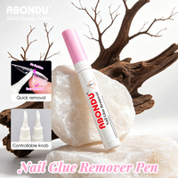 Stylo dissolvant de colle à ongles professionnel 10g pour faux ongles avec poussoir intégré et bouton réglable