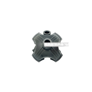 Pointe de canne légère à large contact antidérapante à 4 griffes avec base en caoutchouc résistante à l'usure pour canne de marche légère, pièce de rechange pour réparation quotidienne - Product Image 2