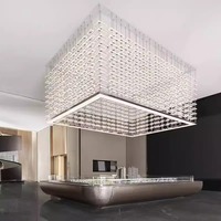 Grand Projet Plafonnier Suspendu Lustres Personnalisés Non Standard Lampes Suspendues pour Villa Projet Hôtel Hall