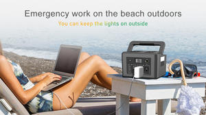 600W 500Wh 135200mAh 휴대용 캠핑 외부 리튬 배터리 팩 휴대용 발전소 순수 사인파 발전기 - Product Image 3