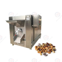 Four rotatif horizontal à tambour pour le séchage et la torréfaction des noix, des arachides, des graines et des épices, avec moteur PLC et engrenage pour la transformation des snacks