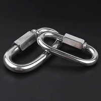 Matériel de gréement SS316 5/16 "Mousqueton Connecteurs de chaîne Maillon rapide ovale avec porte à vis