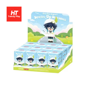 Figura de Acción de Anime de la Serie Chibi de <span class=keywords><strong>Genshin</strong></span> Impact Dress-up Dreams, Resina de PVC, Escala 1/12, 8 cm, Adorno para Bolsa, Figuras para el Hogar - Product Image 1