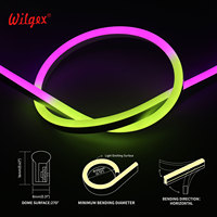 Tira de LED de Silicona Impermeable IP65 de 108 LED/m, 8x16mm, Corriente Constante IC, PCB de 3oz, Cable de Oro 99.99%, Garantía de 5 Años