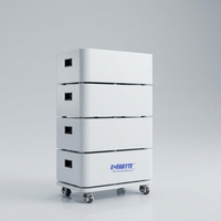 Batterie murale 10 kW, batterie au lithium 51,2 V 400 Ah pour système d'énergie solaire domestique, usine chinoise
