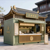 Maison conteneur de style chinois traditionnel 20 pieds et 40 pieds, conception 3D, haute qualité, prix bas, facile à installer et durable