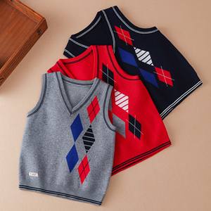 E2WOO Nouveauté Printemps Gilet en Tricot Chaud Sans Manches pour Enfants Filles et Garçons de 3 à 12 Ans - Product Image 4