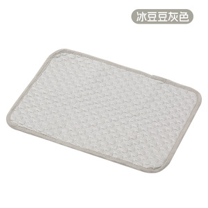 Tapis rafraîchissant en soie glacée pour animaux de compagnie, rectangulaire, réversible, respirant, pour l'été, pour chien et chat - Product Image 5