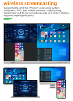 65 75 85 86 98 100 pouces smart TV 4k ultra hd LED écran tactile rétro-éclairé tableau blanc interactif intelligent