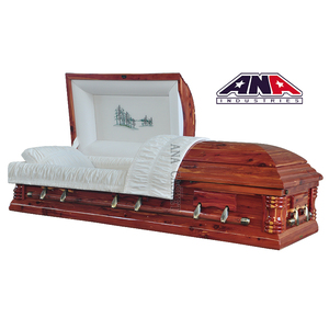 Ataúd Funerario de Madera de Cedro ANA para Adultos, Hecho en China - Product Image 1